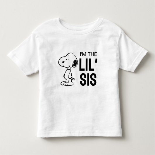 Peanuts Snoopy | Ich bin die kleine Schwester Kleinkind T-shirt (Vorderseite)