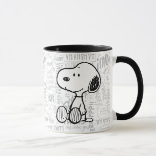 PEANUTS Snoopy in Schwarz-Weiß-Comics Tasse