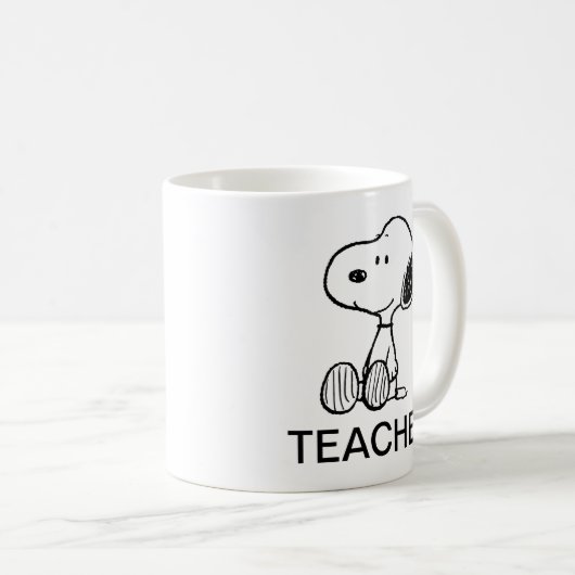 PEANUTS | Snoopy Lehrer Kaffeetasse (VorderseiteRechts)