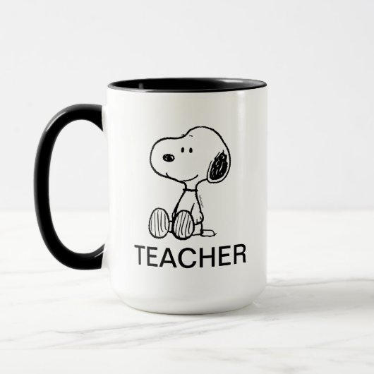 PEANUTS | Snoopy Lehrer Tasse (Links)