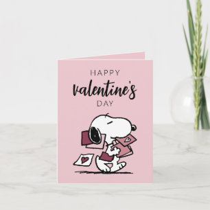 Peanuts   Snoopy liefert Valentinskarten Karte