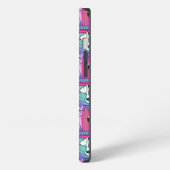 Peanuts | Snoopy Lila Surf-Muster iPhone Hülle (Linke Seite)