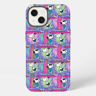 Peanuts   Snoopy Lila Surf-Muster iPhone 13 Hülle
