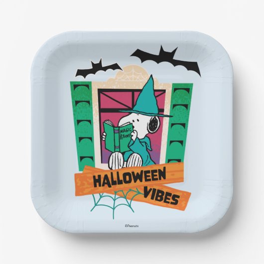 Peanuts Snoopy Magische Tränke Halloween Pappteller (Vorderseite)