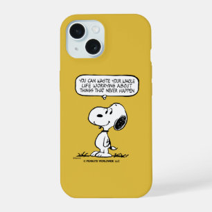 Peanuts   Snoopy Man kann nicht sein ganzes Leben  iPhone 15 Hülle
