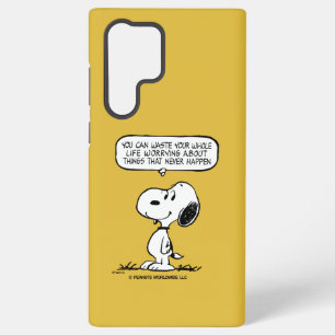 Peanuts Snoopy Man kann nicht sein ganzes Leben Samsung Galaxy Hülle