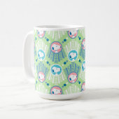 Peanuts | Snoopy Mintgrün Deco Dreams Muster Kaffeetasse (Vorderseite Links)