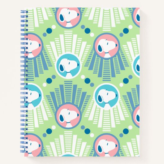 Peanuts | Snoopy Mintgrün Deco Dreams Muster Notizblock (Vorderseite)