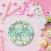 Peanuts | Snoopy Mintgrün Deco Dreams Muster Pappteller (Party)