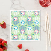 Peanuts | Snoopy Mintgrün Deco Dreams Muster Serviette (Beispiel)