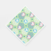 Peanuts | Snoopy Mintgrün Deco Dreams Muster Serviette (Ecke)