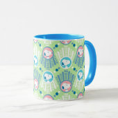 Peanuts | Snoopy Mintgrün Deco Dreams Muster Tasse (VorderseiteRechts)
