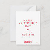 Peanuts | Snoopy Pirate Tattoo Valentine Mitteilungskarte (Rückseite)