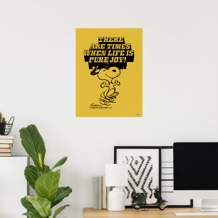Peanuts Snoopy Pure Freude Poster
