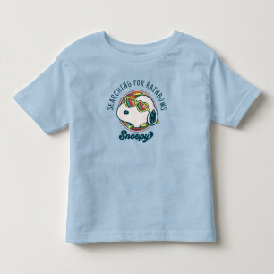 Peanuts Snoopy Regenbogen-Herz-Sonnenbrille Kleinkind T-shirt