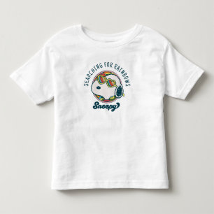 Peanuts Snoopy Regenbogen-Herz-Sonnenbrille Kleinkind T-shirt