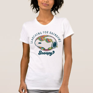 Peanuts Snoopy Regenbogen-Herz-Sonnenbrille T-Shirt