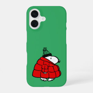 Peanuts Snoopy roter Daunenjacke iPhone 16 Hülle