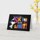 Peanuts Snoopy Sky Is The Limit Abschluss Karte (Gelbe Blume)