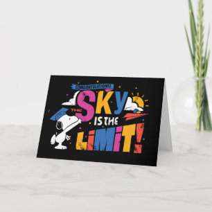 Peanuts Snoopy Sky Is The Limit Abschluss Karte