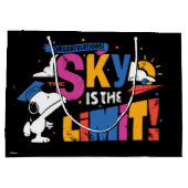 Peanuts Snoopy Sky Is The Limit Abschlussfeier Große Geschenktüte (Rückseite)