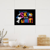 Peanuts Snoopy Sky Is The Limit Abschlussfeier Poster (Küche)