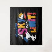 Peanuts Snoopy Sky Is The Limit Abschlussfeier Wandteppich (Vorderseite)
