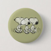 Peanuts | Snoopy stolziert Button (Vorderseite)