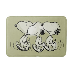 Peanuts Snoopy stolziert daher Badematte