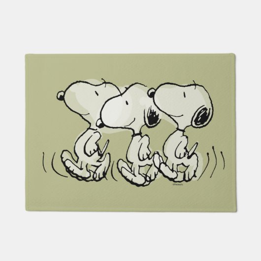 Peanuts | Snoopy stolziert Fußmatte (Vorderseite)