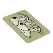 Peanuts | Snoopy stolziert Magnet (Rechte Seite)