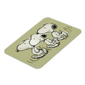 Peanuts | Snoopy stolziert Magnet (Linke Seite)