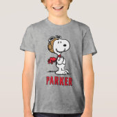 Peanuts | Snoopy The Flying Ace Tri-Blend Shirt (Vorderseite)