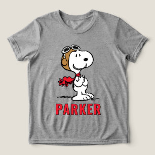 Peanuts Snoopy The Flying Ace Tri-Blend Shirt