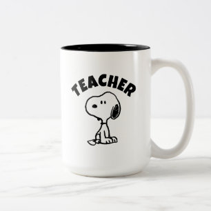 Peanuts   Snoopy Turns Teacher Zweifarbige Tasse