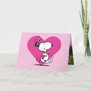 Peanuts   Snoopy Valentinstag-Spaziergang Feiertagskarte