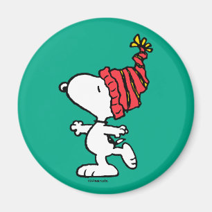 Peanuts   Snoopy Winter Beanie Cap Magnet