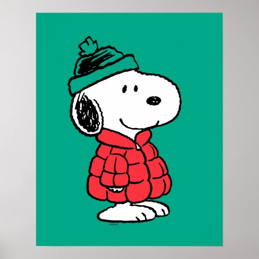 Peanuts | Snoopy Winter Coat & Hat Poster (Vorne)