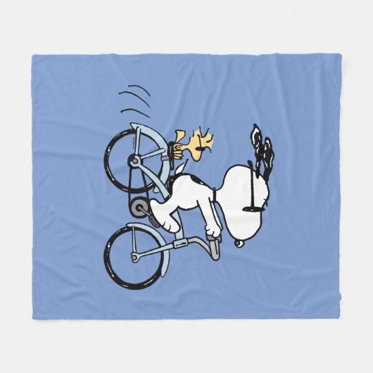 Peanuts | Snoopy & Woodstock Bicycle Fleecedecke (Vorderseite (Horizontal))