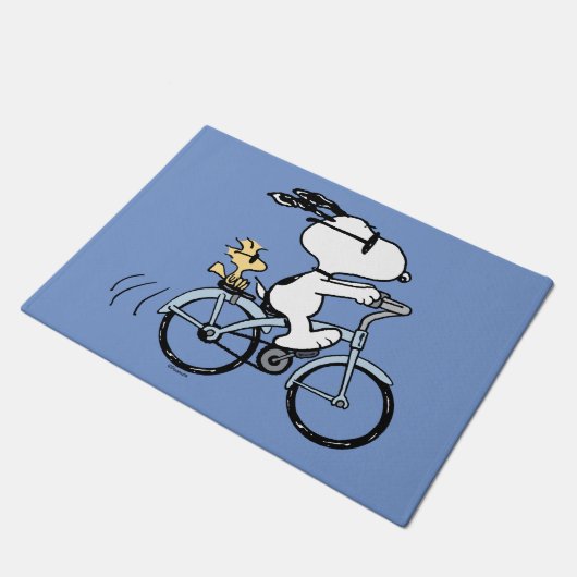 Peanuts | Snoopy & Woodstock Bicycle Fußmatte (Schrägansicht)