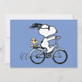 Peanuts | Snoopy & Woodstock Bicycle Karte (Vorderseite)