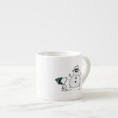 Peanuts | Snoopy & Woodstock Build A Snowman Espressotasse (Vorderseite Rechts)
