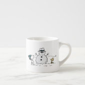 Peanuts | Snoopy & Woodstock Build A Snowman Espressotasse (Rechts)