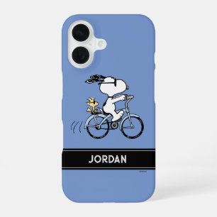 Peanuts Snoopy & Woodstock Fahrrad iPhone 16 Hülle