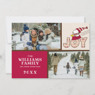 Peanuts   Snoopy & Woodstock Freuden-Schlittenfahr Feiertagskarte