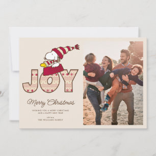 Peanuts   Snoopy & Woodstock Freuden-Schlittenfahr Feiertagskarte