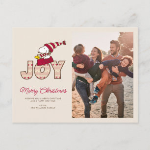 Peanuts   Snoopy & Woodstock Freudiger Schlittenfa Feiertagspostkarte