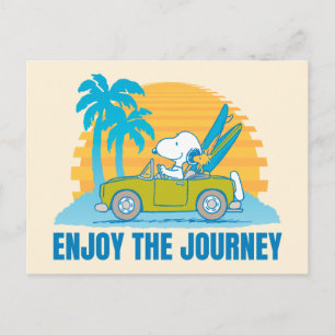 Peanuts   Snoopy & Woodstock genießen die Reise Postkarte
