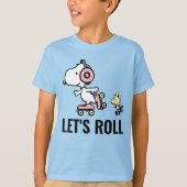 PEANUTS | Snoopy & Woodstock | Lasst uns fortfahre T-Shirt (Vorderseite)