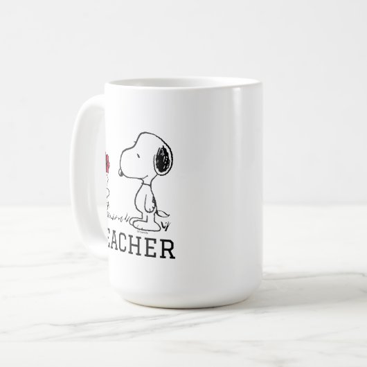 PEANUTS | Snoopy & Woodstock Lehrer Kaffeetasse (Vorderseite Links)